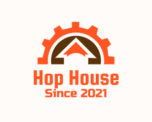 Cog Wheel House logo design