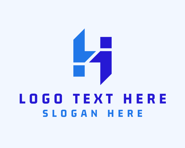 Letter Hi logo example 4