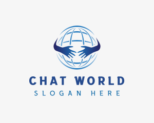 Global World Hands logo design