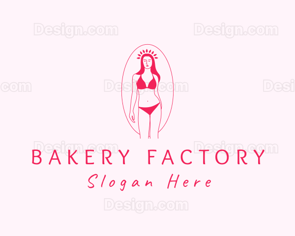 Pink Feminine Bikini Spa Logo