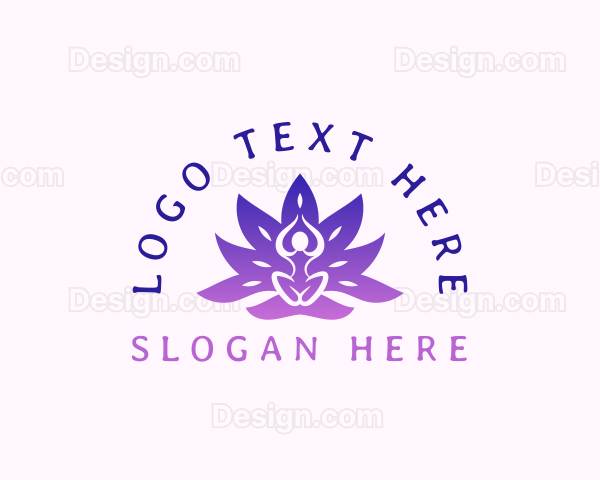 Lotus Meditation Yoga Logo
