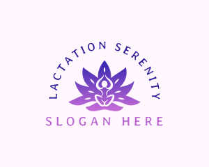 Lotus Meditation Yoga logo design