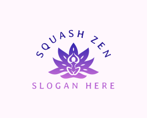 Lotus Meditation Yoga logo design