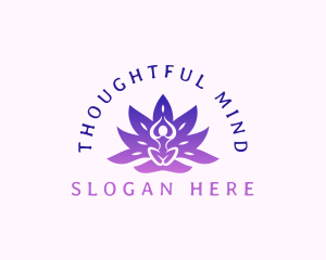 Lotus Meditation Yoga logo design