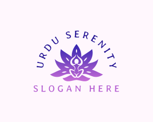 Lotus Meditation Yoga logo design