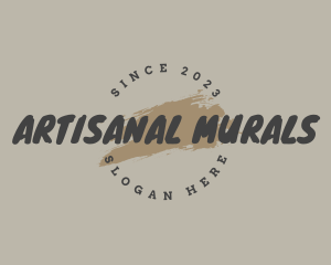 Urban Paint Grunge logo design