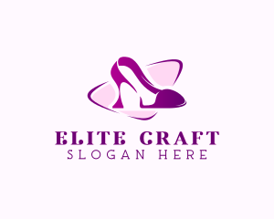 High Heel Stiletto Footwear logo design