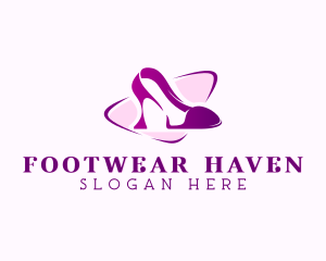 High Heel Stiletto Footwear logo design