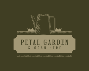 Rustic Watering Can logo design