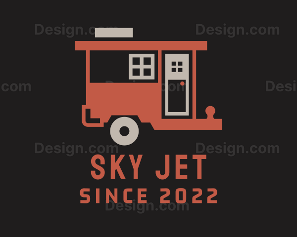 Camper Trailer House Logo