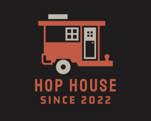 Camper Trailer House logo design