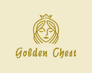 Golden Tiara Princess logo design