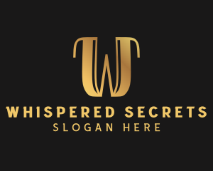 Golden Elegant Brand logo design