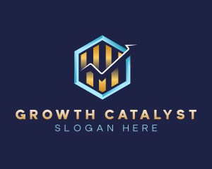 Graph Finance Arrow logo design