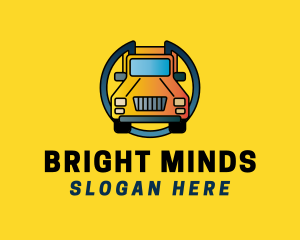 Yellow Delivery Truck logo