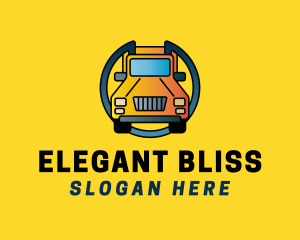 Yellow Delivery Truck logo