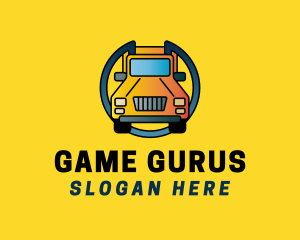 Yellow Delivery Truck logo