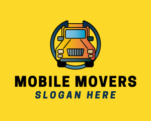 Yellow Delivery Truck logo design