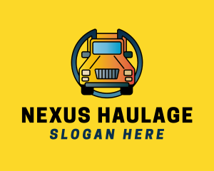 Yellow Delivery Truck logo design