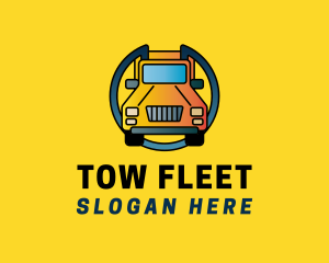 Yellow Delivery Truck logo design