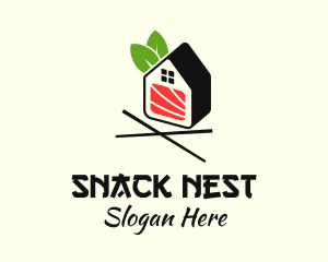 Organic Sushi House  logo design