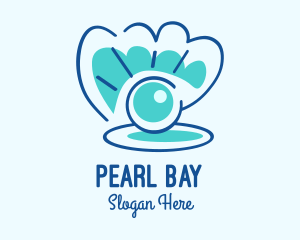 Minimalist Seashell Pearl logo