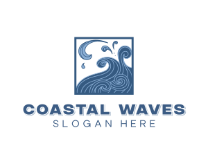 Ocean Waves Resort logo design