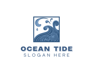 Ocean Waves Resort logo design