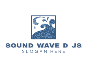 Ocean Waves Resort logo design