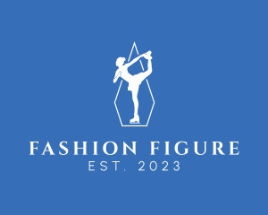 Female Figure Skater logo design