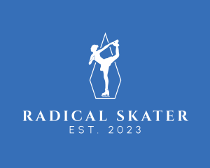 Female Figure Skater logo design