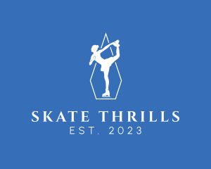 Female Figure Skater logo design