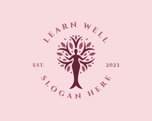 Woman Tree Wellness logo design