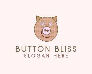 Pig Button Tailoring logo design