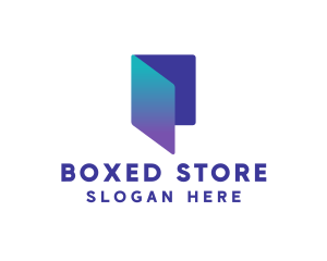 Gradient Document Folder Logo