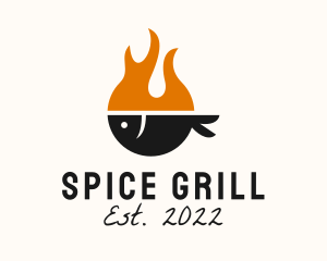 Fire Grill Fish Restaurant  logo design