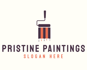 Paint Roller Tool logo design