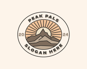 Peak Summit Hiking  logo design