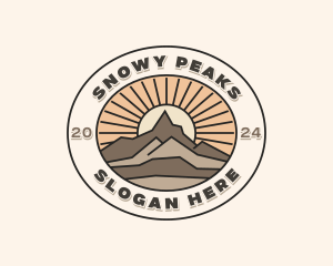 Peak Summit Hiking  logo design