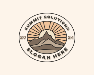 Peak Summit Hiking  logo design