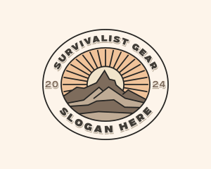 Peak Summit Hiking  logo design