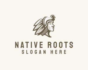 Native Tribe Warrior  logo design