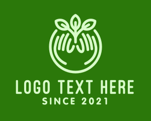 Herbal Hand Plant  logo
