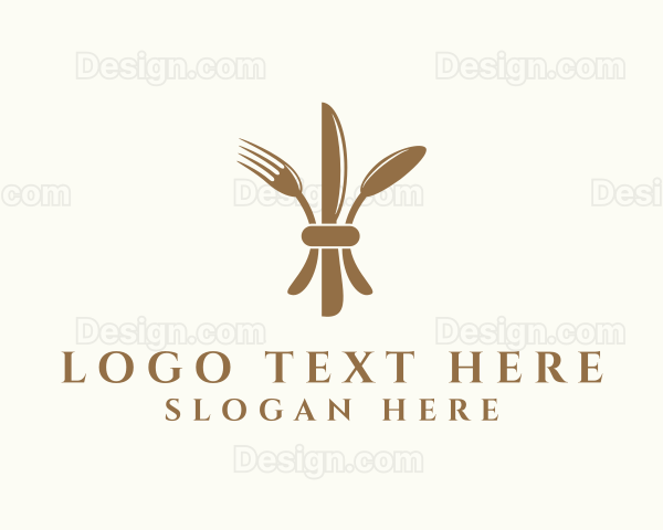 Fine Dining Utensil Logo