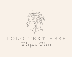 Floral Hair Woman  logo