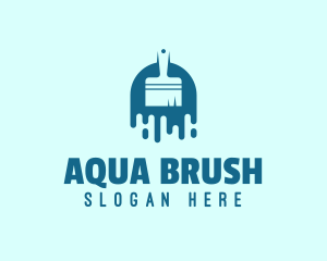 Paint Brush Maintenance logo design