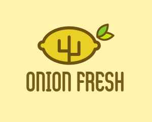 Organic Lemon Cactus  logo design