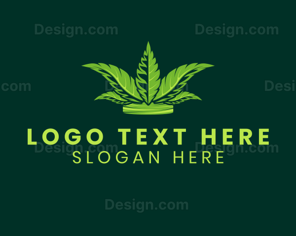 Cannabis Leaf Crown Logo