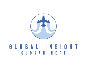 Tourism Travel Airplane Logo