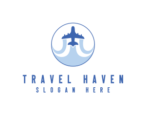 Tourism Travel Airplane logo